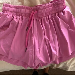 Pink athletic shorts